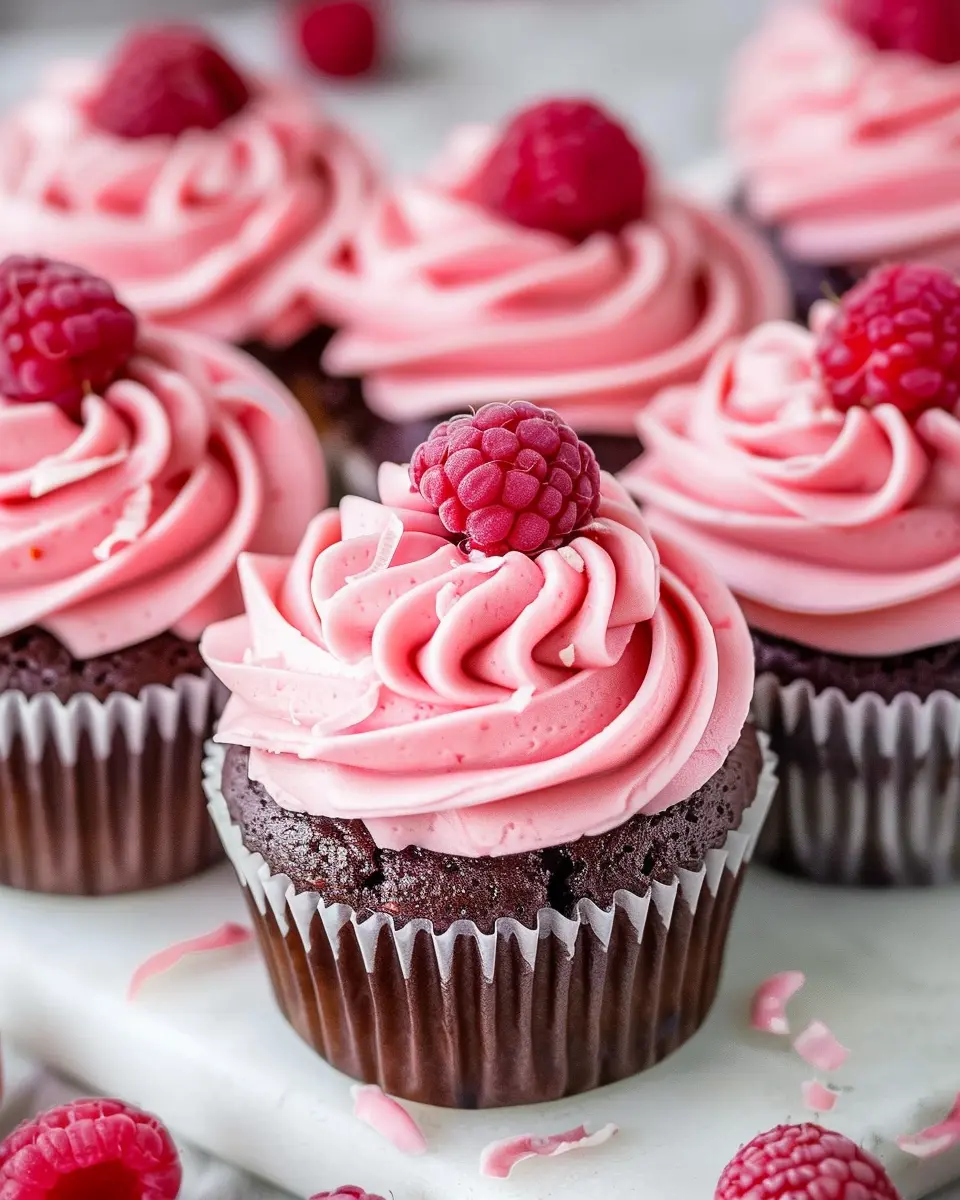 Raspberry Cupcakes Recipe: Easy Buttercream Frosting Delight