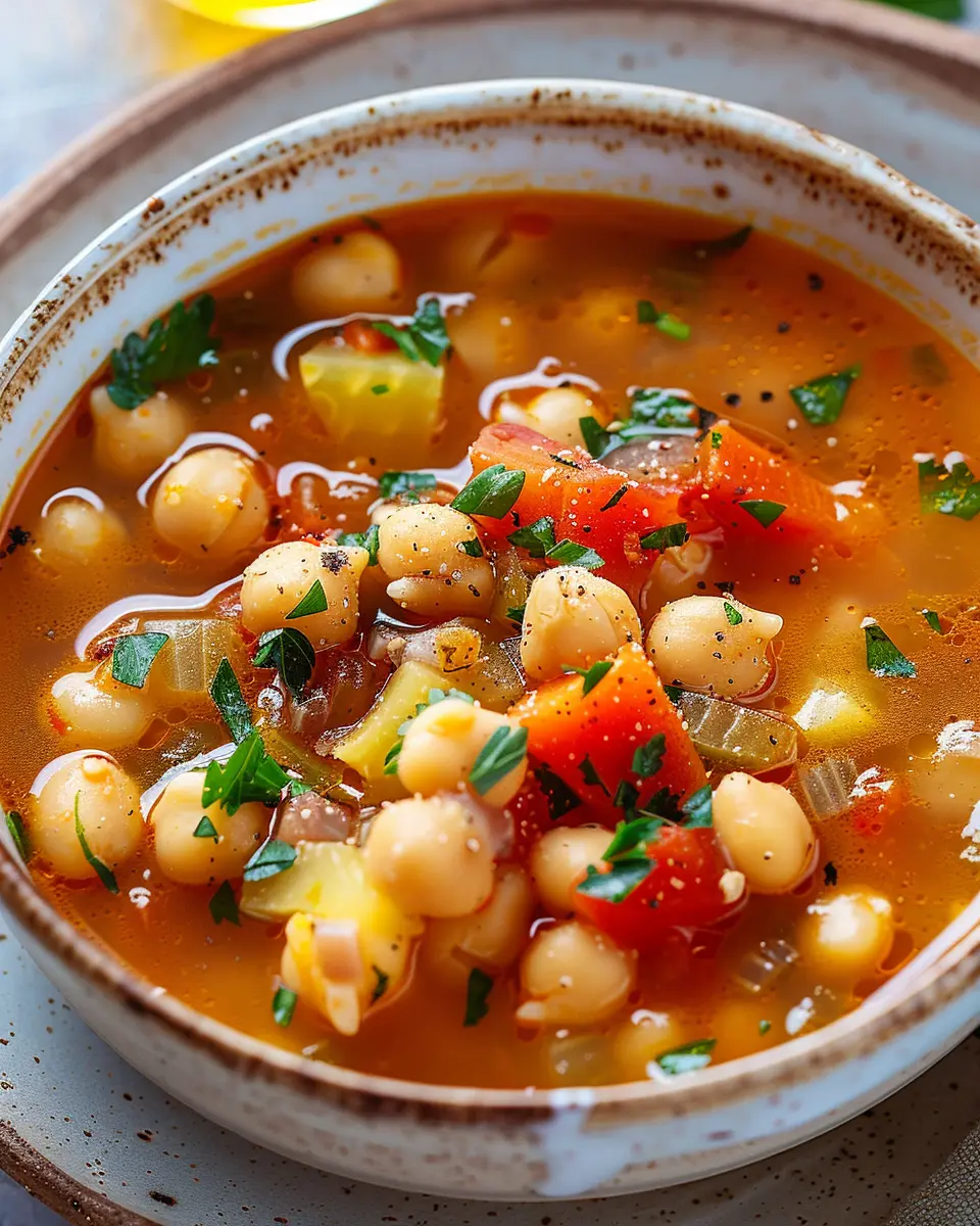 Easy Mediterranean Chickpea Soup Recipe for Cozy Nights at Home