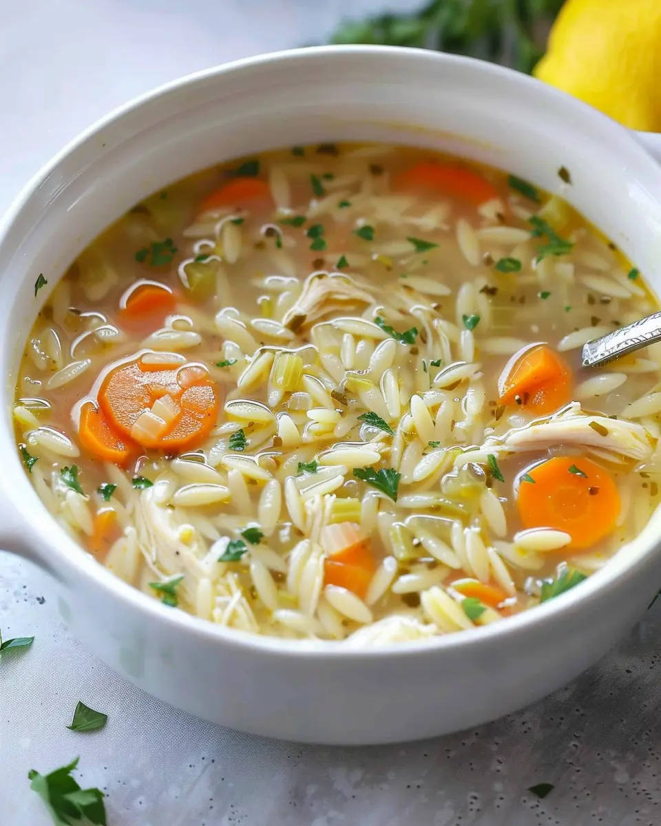 Lemon Chicken Orzo Soup: A Comforting and Easy Delight
