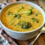 High Protein Broccoli Cheddar Soup