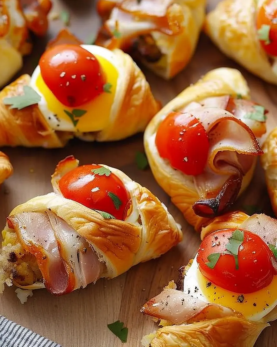 Breakfast Pig in a Blanket with Turkey Bacon and Chicken Ham Delight