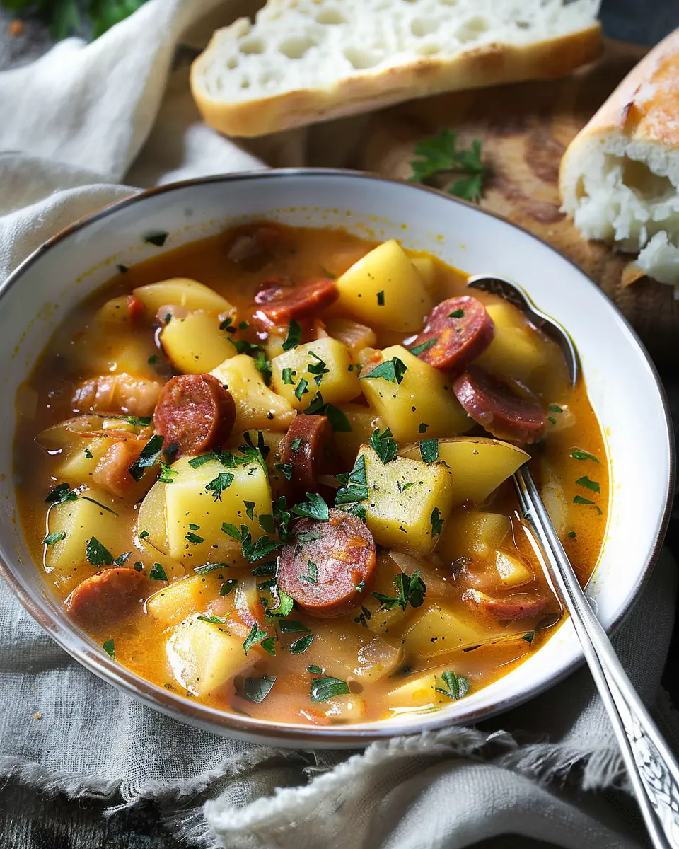Spanish Potato and Chorizo Soup: A Cozy, Comforting Delight