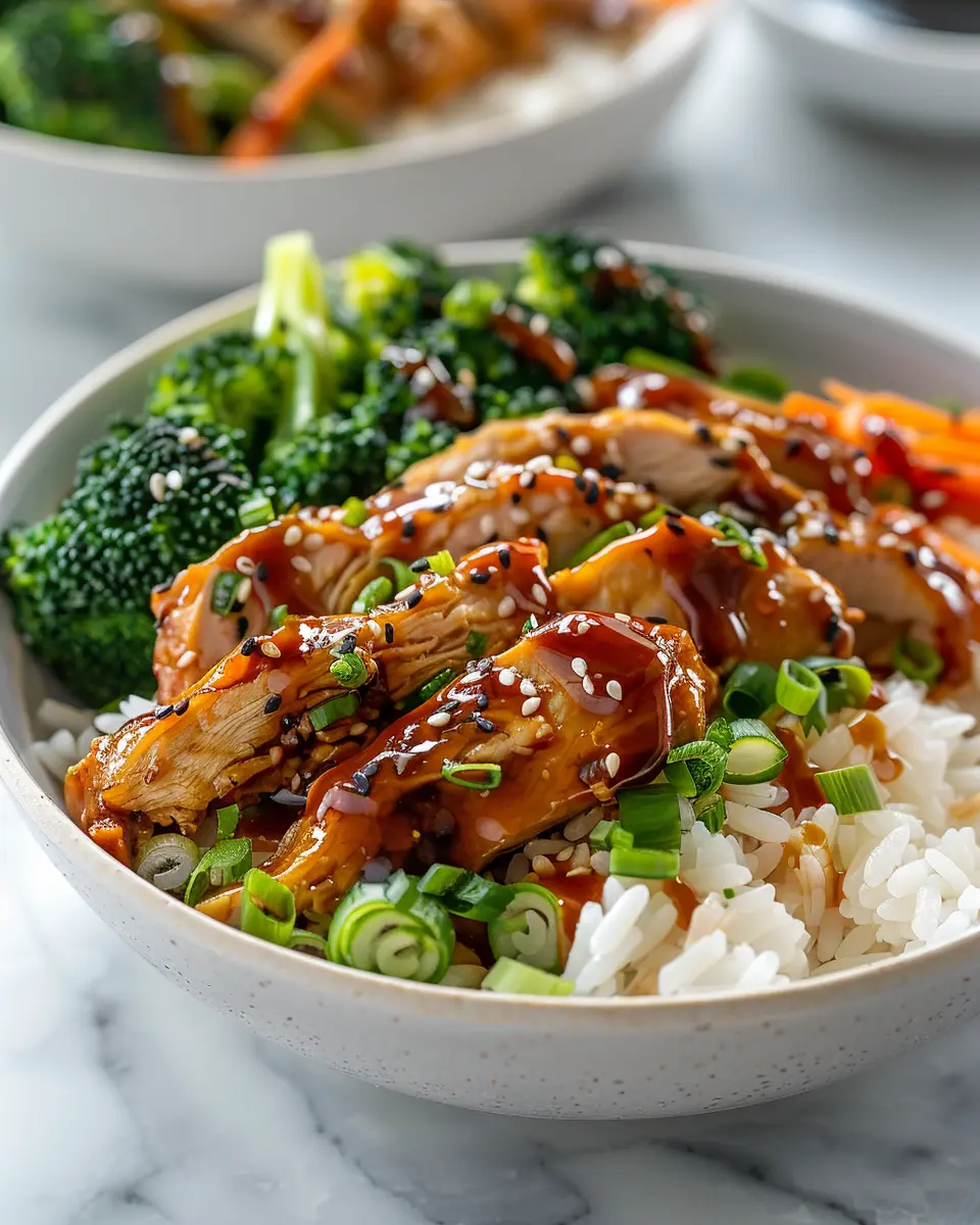 Delicious Sticky Chicken Rice Bowls Recipe: A Juicy Family Favorite