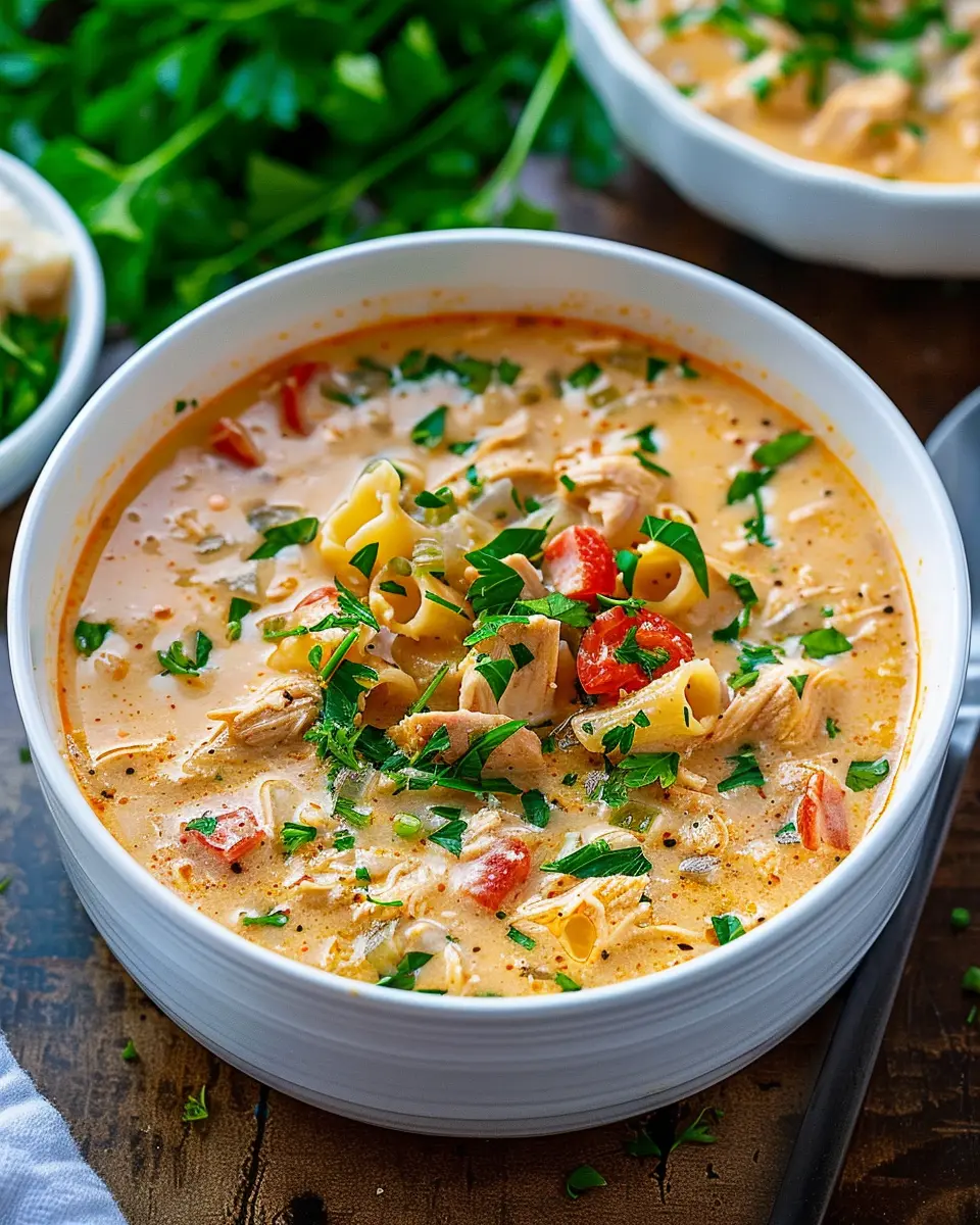 Creamy Parmesan Cajun Chicken Pasta Soup: Easy Weeknight Comfort
