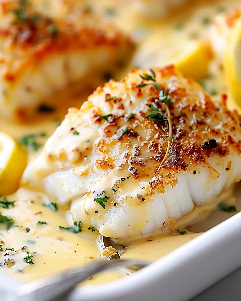 Tasty Baked Cod in Coconut Lemon Cream Sauce That’s Simply Irresistible