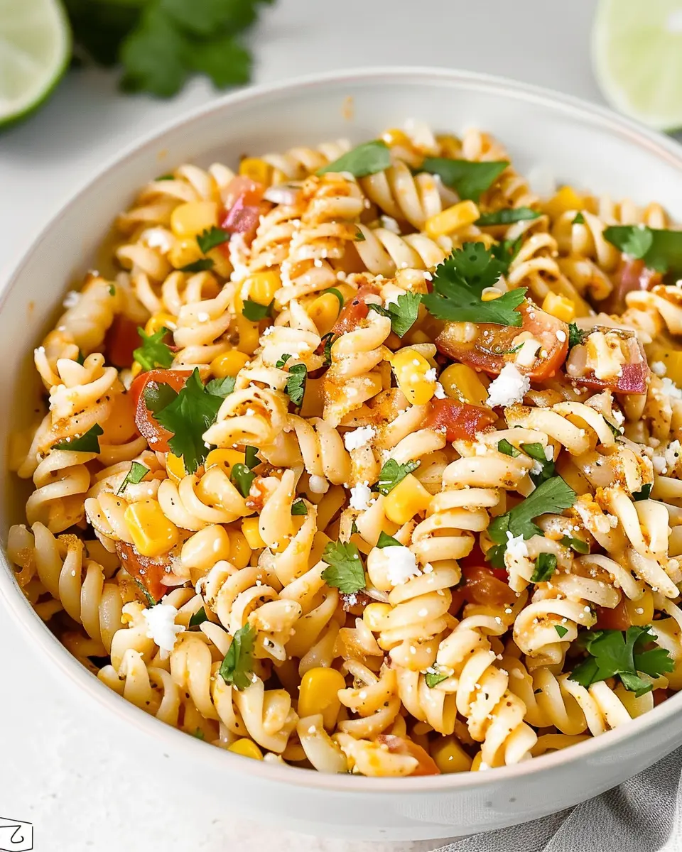 Healthy Mexican Street Corn Pasta Salad: A Fresh and Flavorful Twist