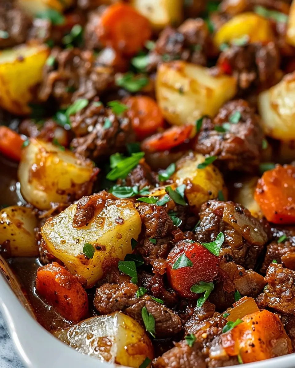 Saucy Beef and Vegetable Casserole: A Comforting Family Favorite