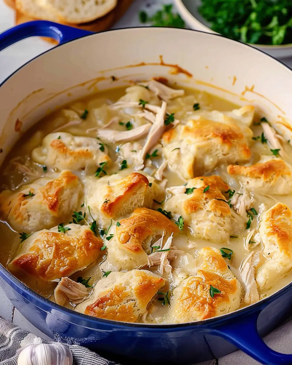 Easy Chicken and Dumplings: Comforting Biscuits for Family Bliss
