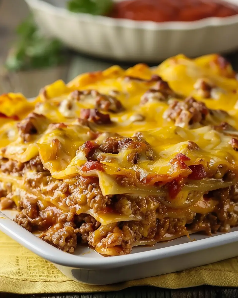 Make-Ahead Cheeseburger Lasagna: A Juicy Twist on Comfort Food