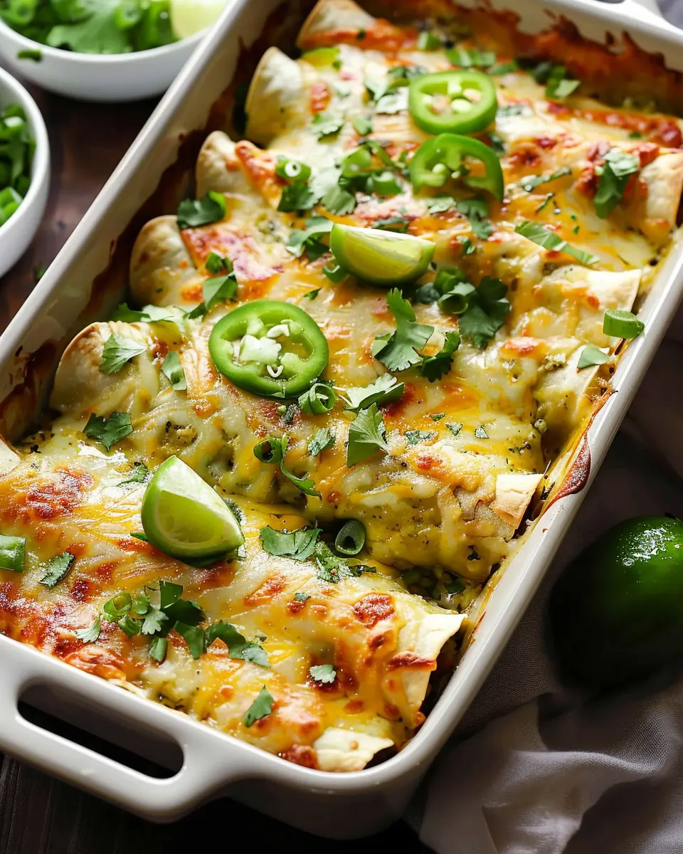Easy Green Chicken Enchiladas: A Delightful Homemade Twist