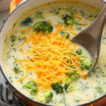High Protein Broccoli Cheddar Soup