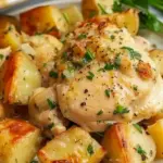 Crock Pot Garlic Parmesan Chicken and Potatoes
