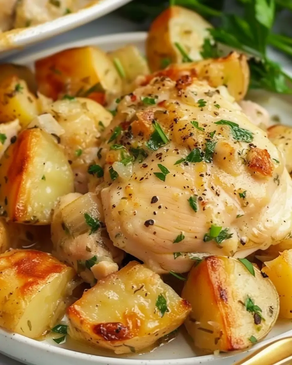 Crock Pot Garlic Parmesan Chicken and Potatoes: A Cozy Delight