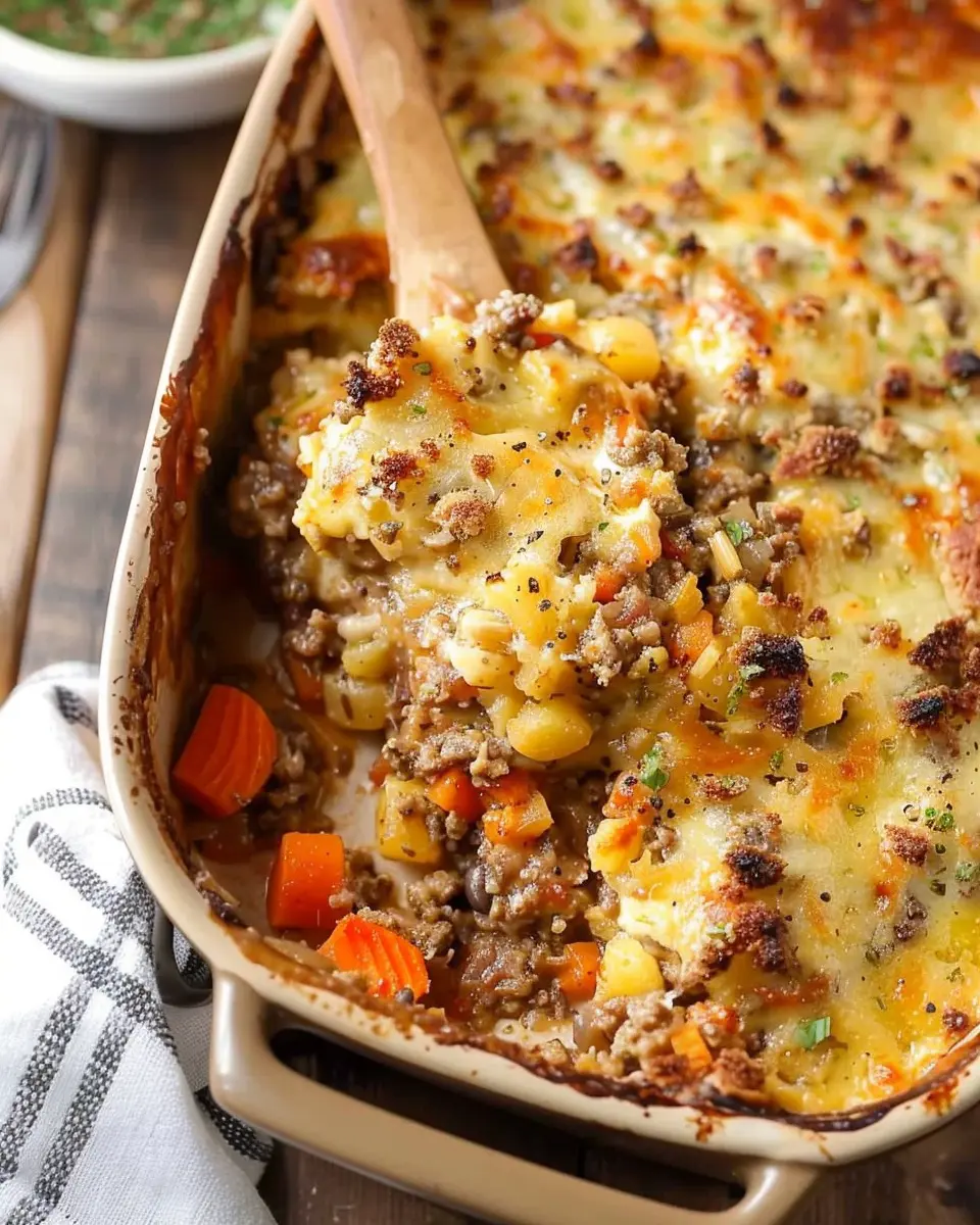 Hobo Casserole: Easy Comfort Food with Turkey Bacon and Chicken Ham