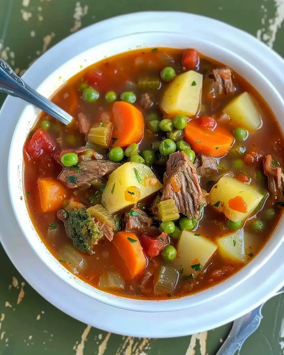 My Mom’s Old-Fashioned Vegetable Beef Soup: A Heartwarming Classic