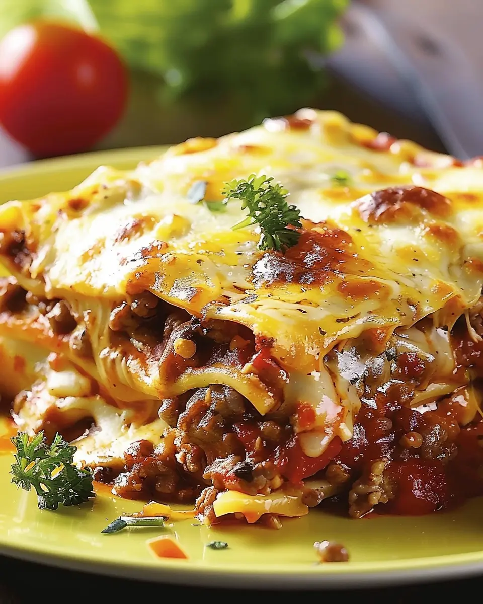 Cheeseburger Lasagna: Indulgent Comfort Food with Turkey Bacon