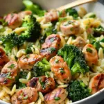 Chicken Sausage and Broccoli Orzo