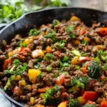 Ground Beef Veggie Skillet Recipe