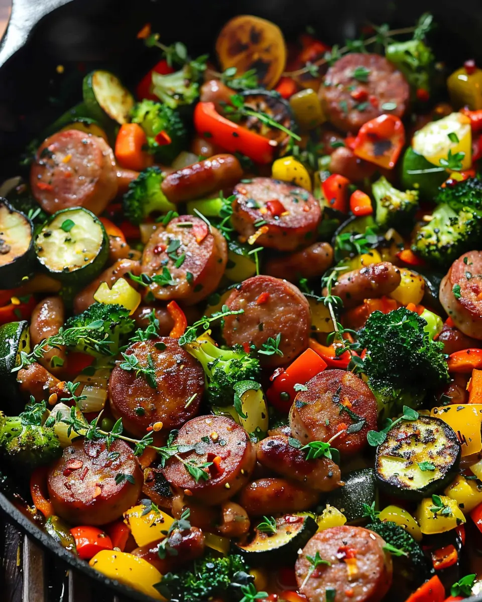 Sausage and Veggies Skillet: An Easy Delight for Home Cooks