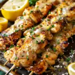 Garlic Parmesan Chicken Skewers