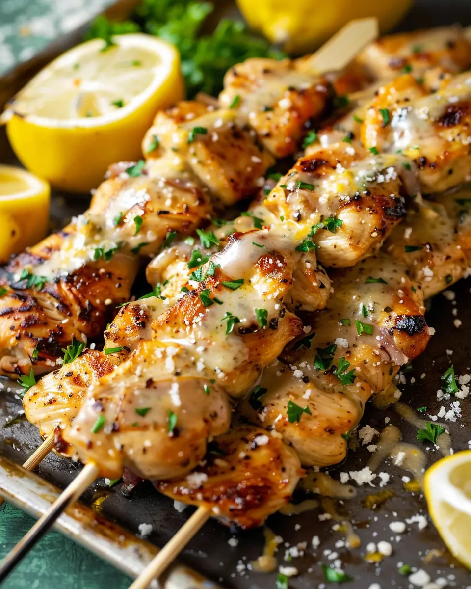 Garlic Parmesan Chicken Skewers: Easy and Flavor-Packed Recipe
