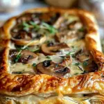 Savory Mushroom & Gruyère Puff Pastry Braid
