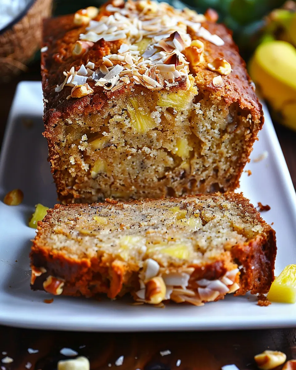 Hawaiian Banana Bread: The Best Recipe with Pineapple, Coconut &amp; Macadamia Nuts