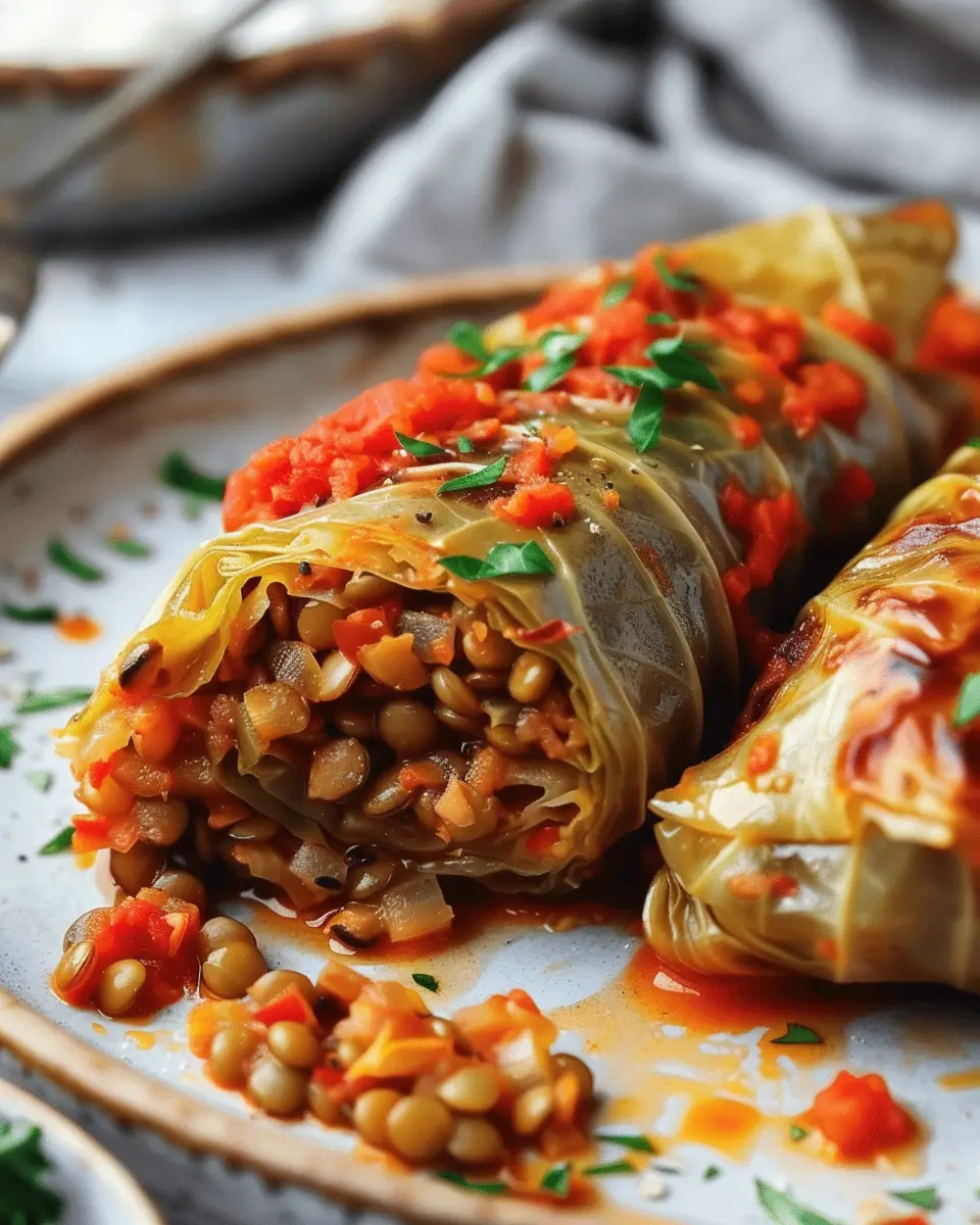 Lentil Rice Vegan Cabbage Rolls: A Deliciously Easy Recipe