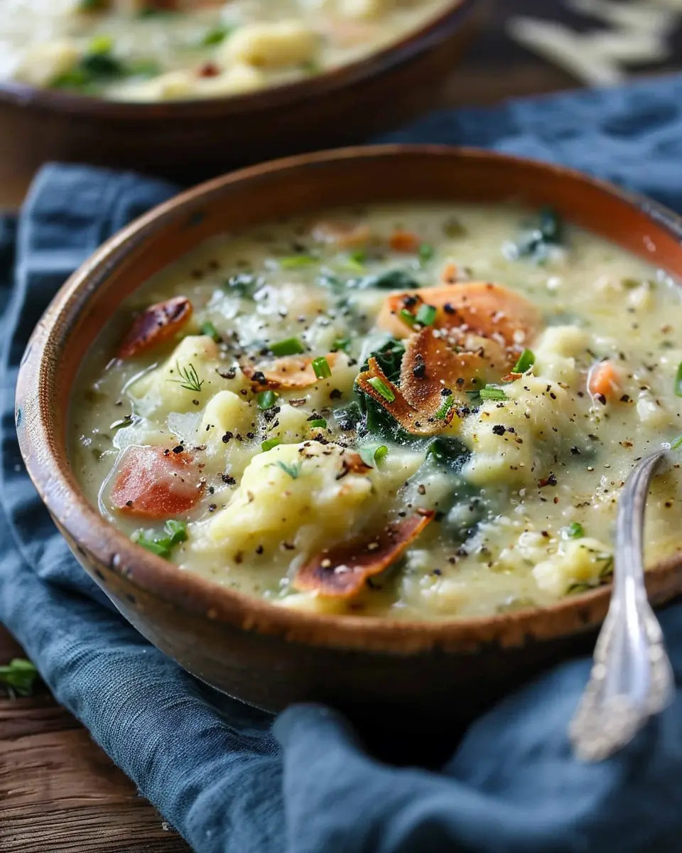 Colcannon Soup: The Best Creamy Delight with Turkey Bacon and Chicken Ham