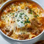 Extra Cheesy Creamy Lasagna Soup