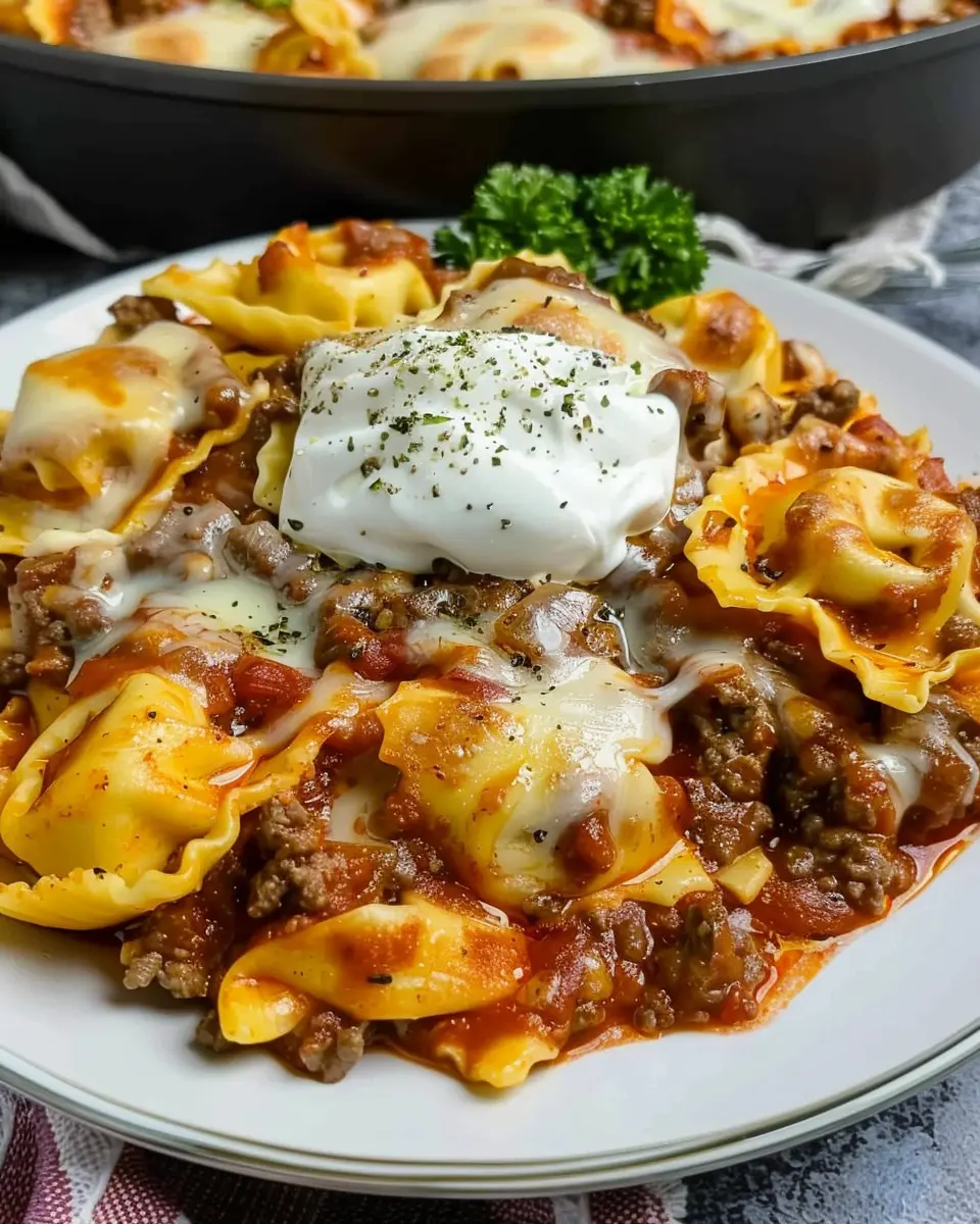 Cheesy Beef Enchilada Tortellini: Easy Comfort Food Delight