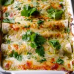 Creamy Green Chile Chicken Enchiladas