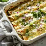 Delicious Green Chicken Enchiladas