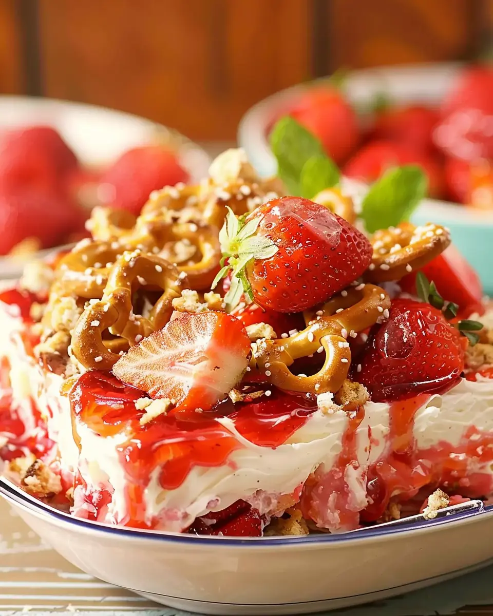 Strawberry Pretzel Salad: An Easy Indulgent Twist for Your Table