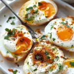 Jammy Eggs with Chili Butter and Garlic Yogurt