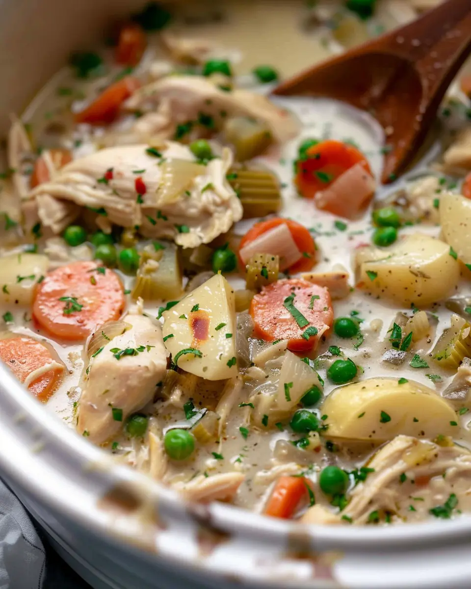 Slow Cooker Garlic Parmesan Chicken Stew: Easy Comfort Food Delight