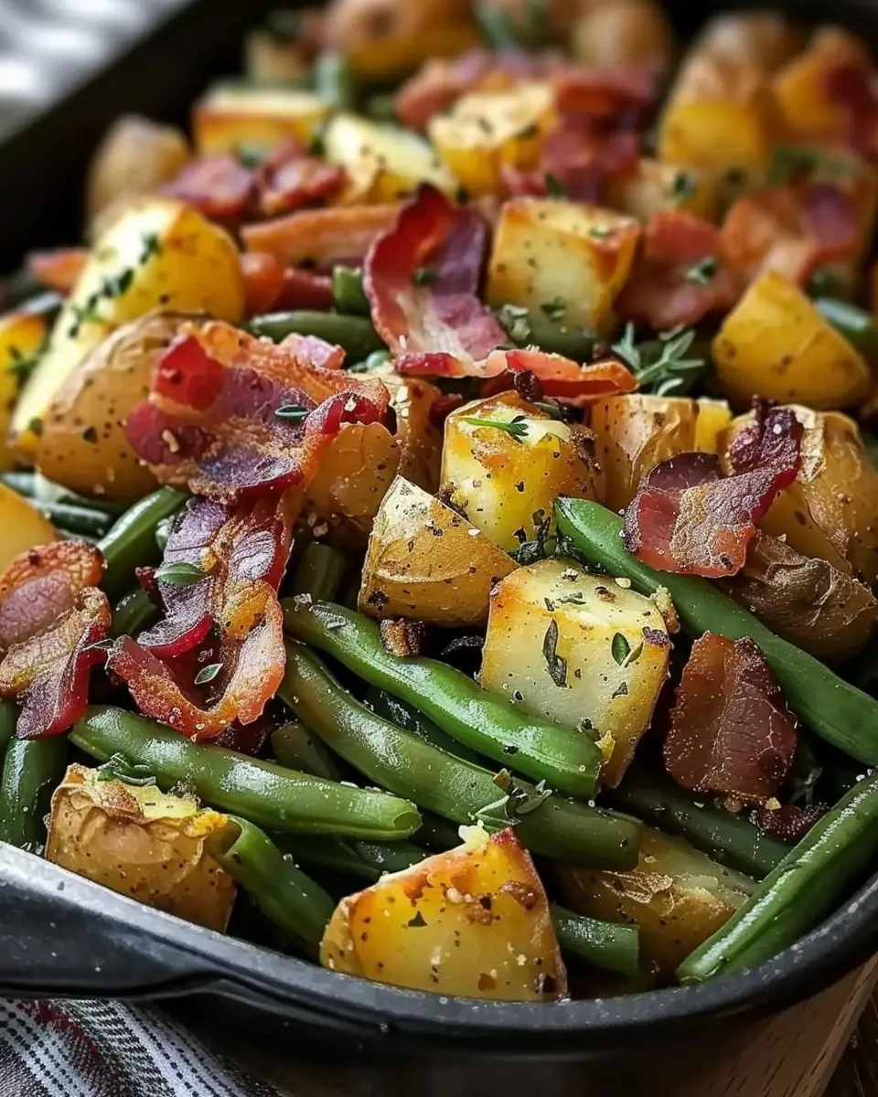 Country Ranch Green Beans ‘n Potatoes with Turkey Bacon Delight