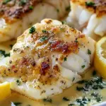 Tasty Baked Cod in Coconut Lemon Cream Sauce