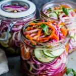 Quick Fridge Pickled Vegetables
