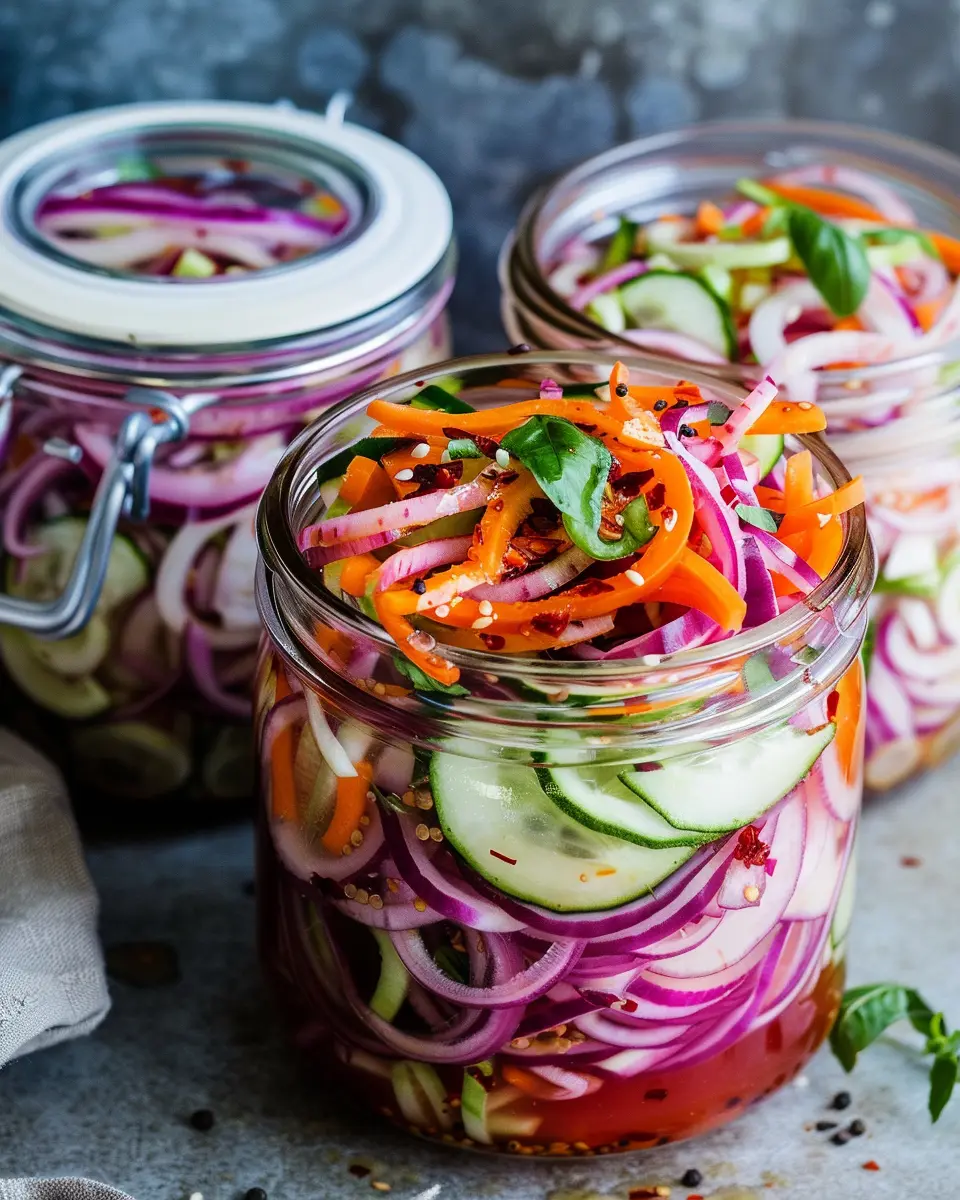 Quick Fridge Pickled Vegetables: Easy and Delicious Homemade Crunch
