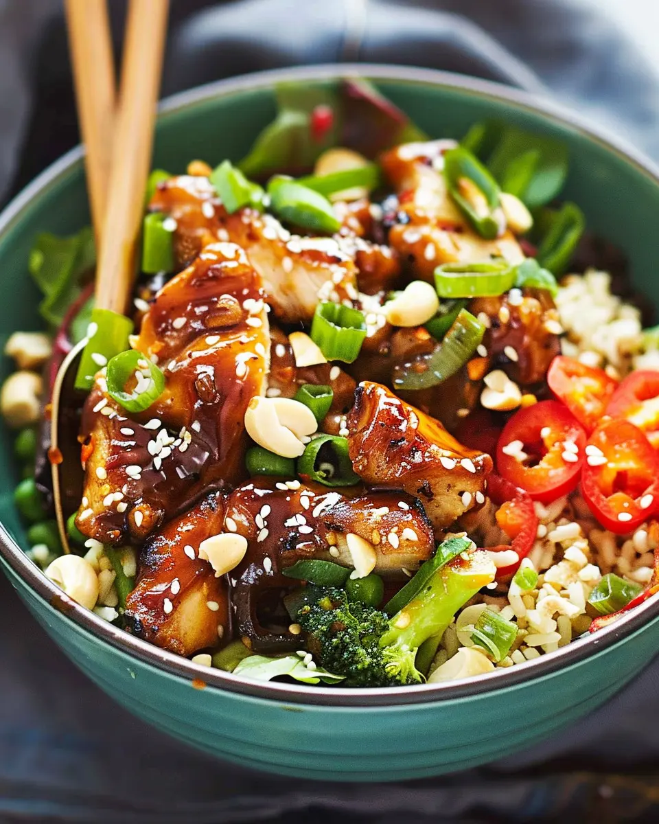 Sticky Chilli Chicken: Easy Brown Rice Bowl for Flavor Lovers