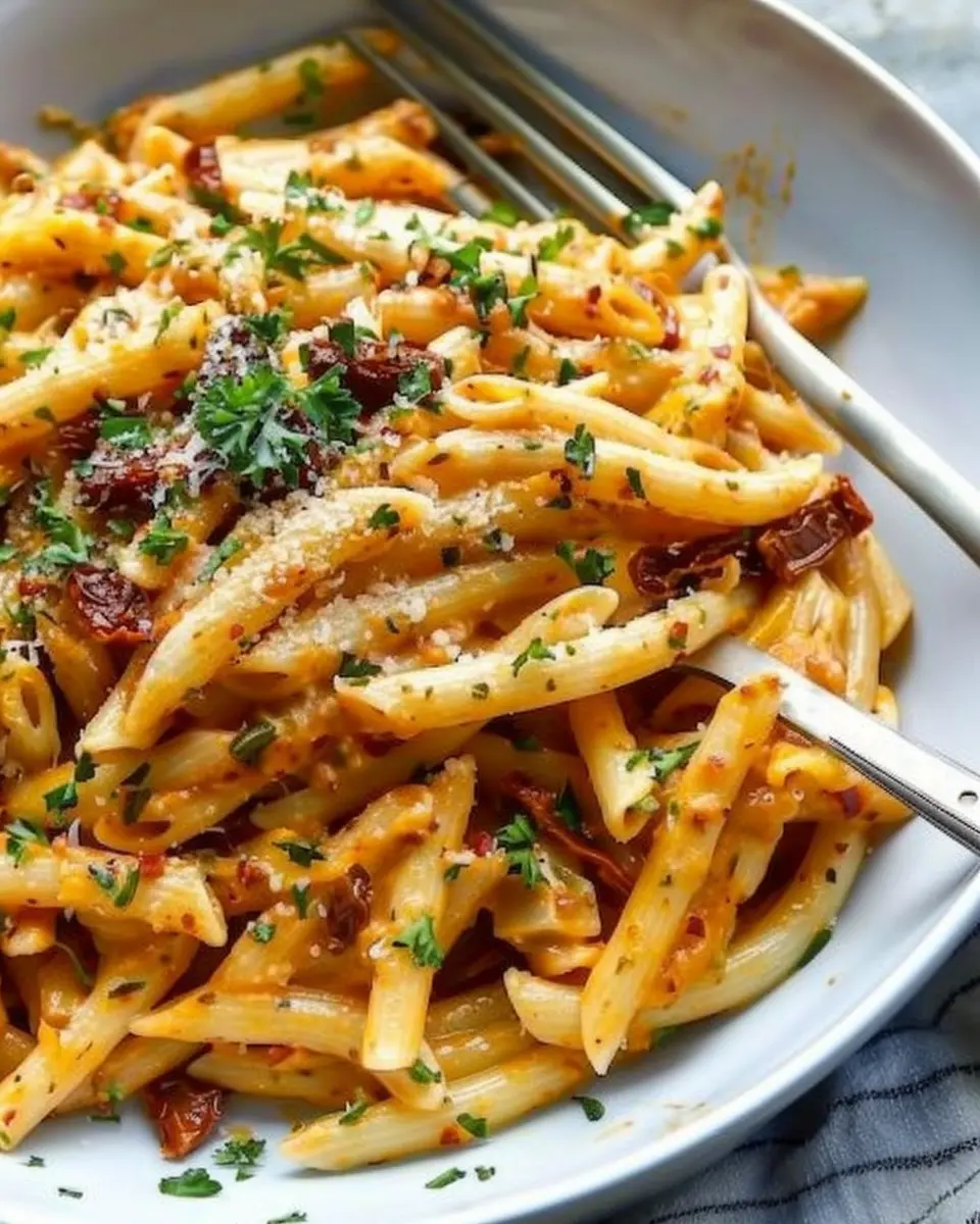 Sun-Dried Tomato Pasta with Turkey Bacon: A Flavorful Delight