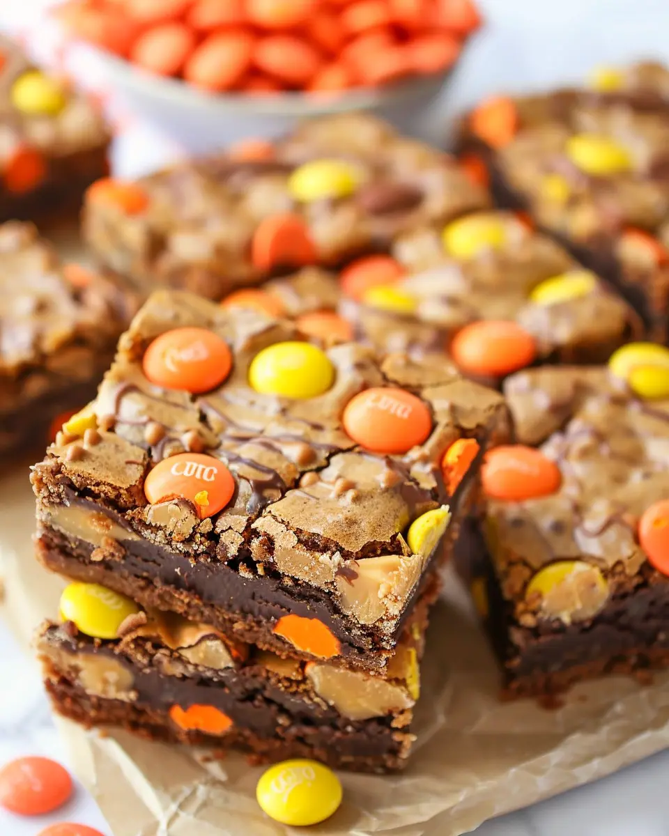 Chewy Reese’s Pieces Peanut Butter Brownies for Ultimate Indulgence