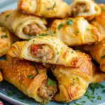 Air Fryer Sausage and Cream Cheese Crescents
