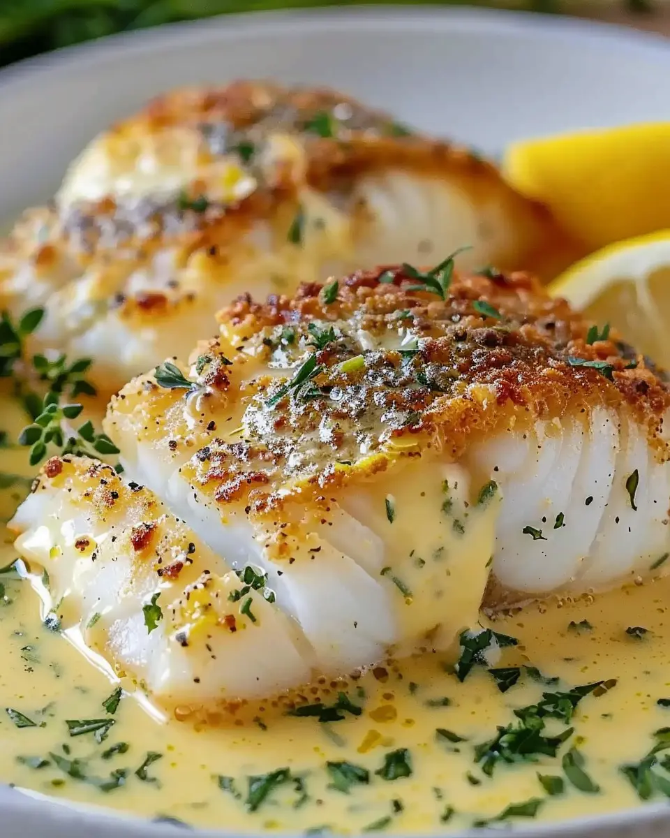 Tasty Baked Cod in Coconut Lemon Cream Sauce That Delights