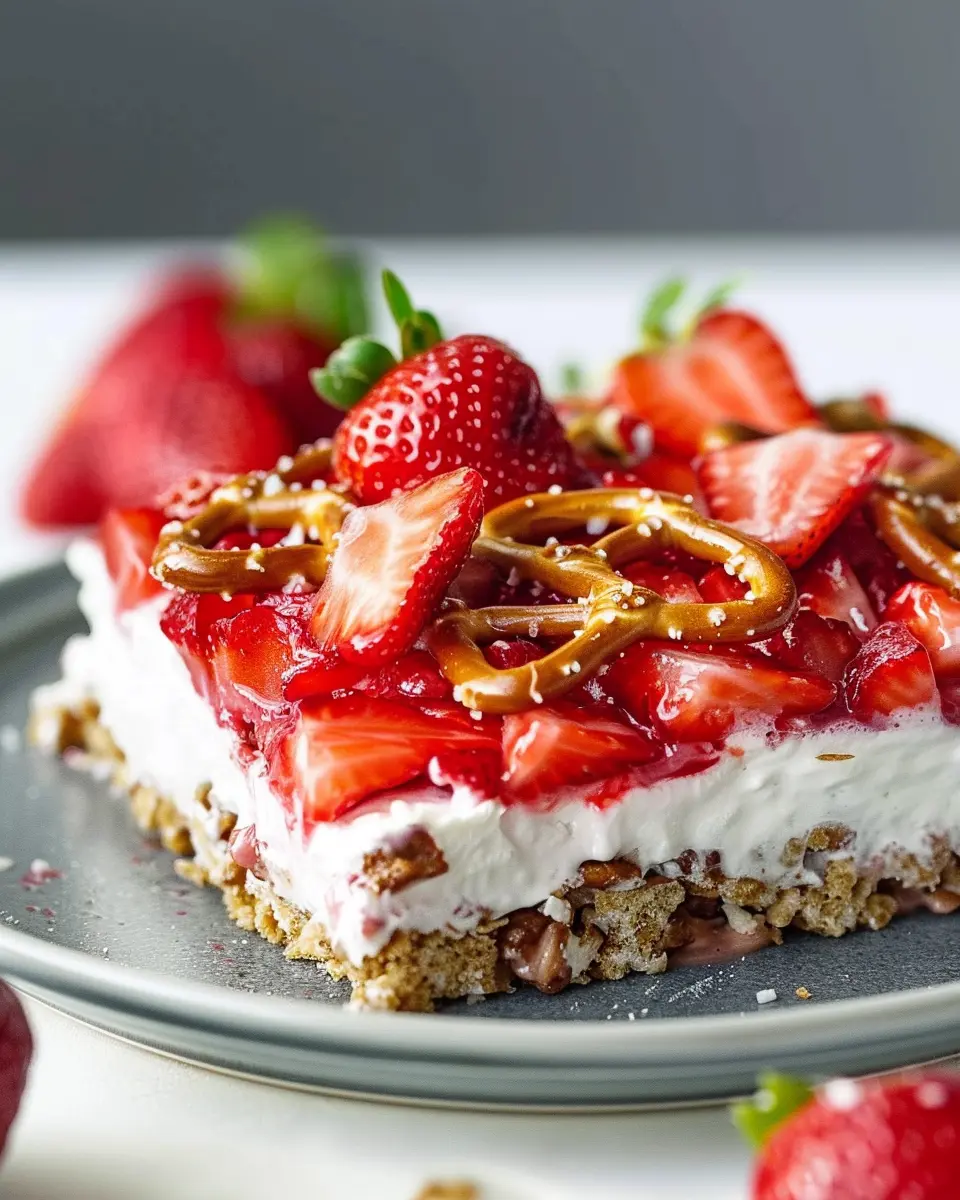 Strawberry Pretzel Salad: The Best Indulgent Summer Treat