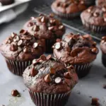 Sour Cream Double Chocolate Muffins