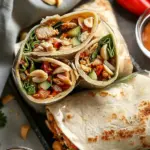 Peanut Chicken Wraps