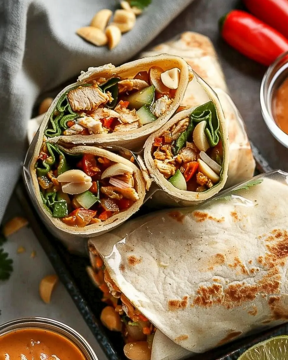 Peanut Chicken Wraps: Easy, Delicious Twist on Classic Flavors