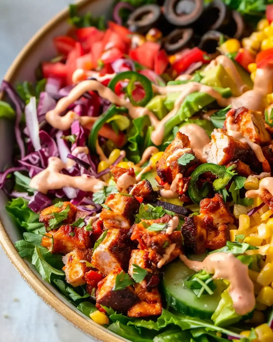 Spicy Southwest Salad with Turkey Bacon for a Bold Flavor Boost